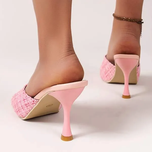 Women's Thin Heel Square Toe High Heel Sandals 55957084C