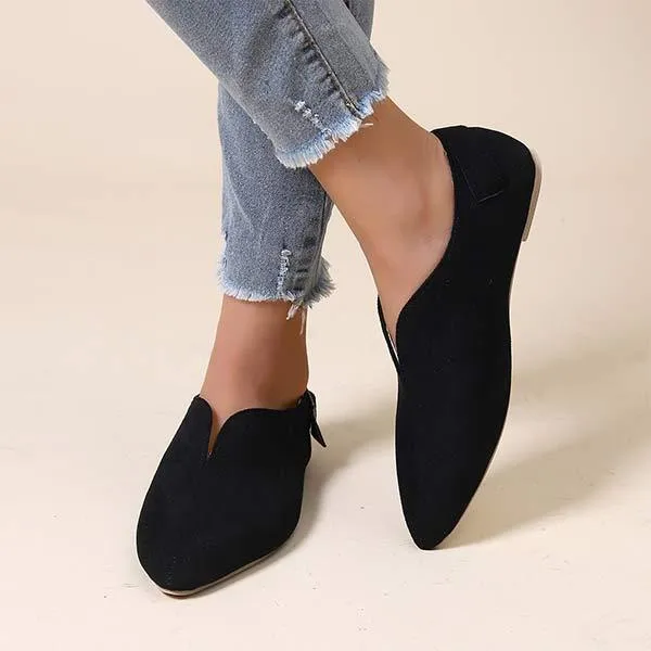 Women's V-Cut Casual Flat Shoes 19034094C
