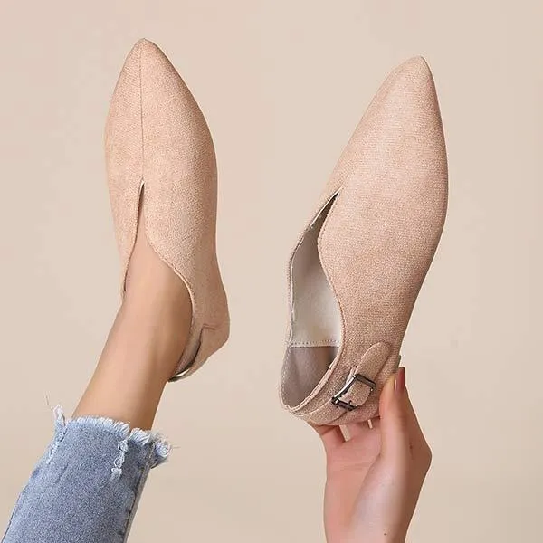 Women's V-Cut Casual Flat Shoes 19034094C