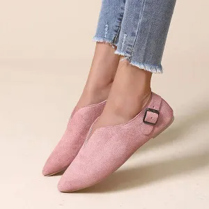 Women's V-Cut Casual Flat Shoes 19034094C