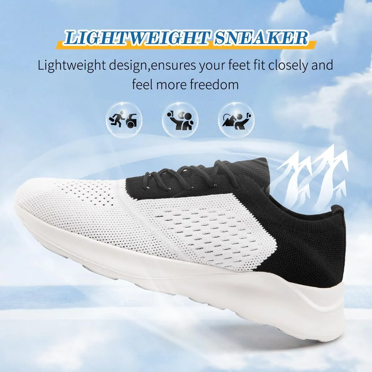 Womens Walking Shoes Sneakers Sports Workout Gym Shoes for Running Tennis Athletic Casual Shoes Jogging Lightweight Breathable Comfortable Fashion