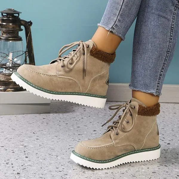Women's Warm Winter Short Snow Boots 68564542C