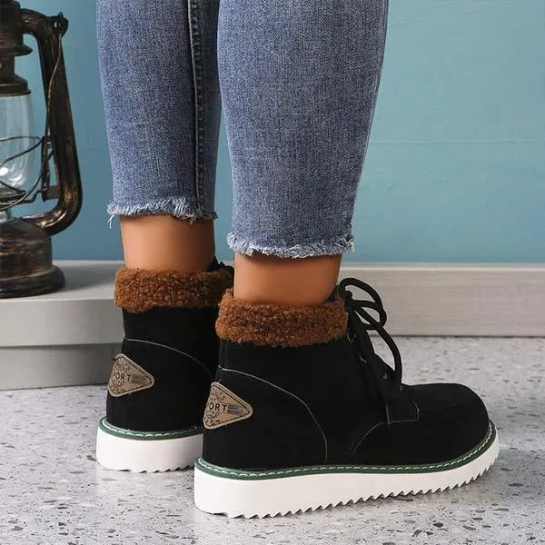 Women's Warm Winter Short Snow Boots 68564542C