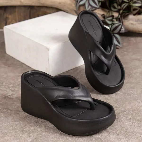 Women's Wedge Heel Flip-Flops 62493357C