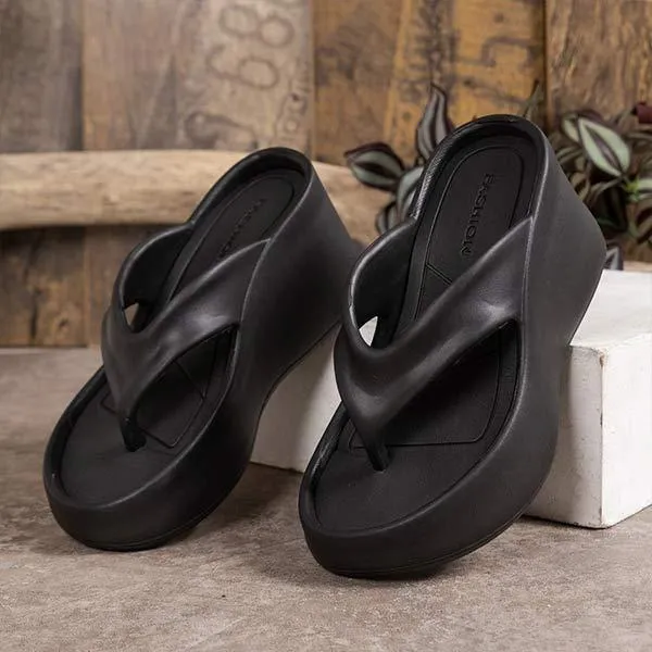 Women's Wedge Heel Flip-Flops 62493357C