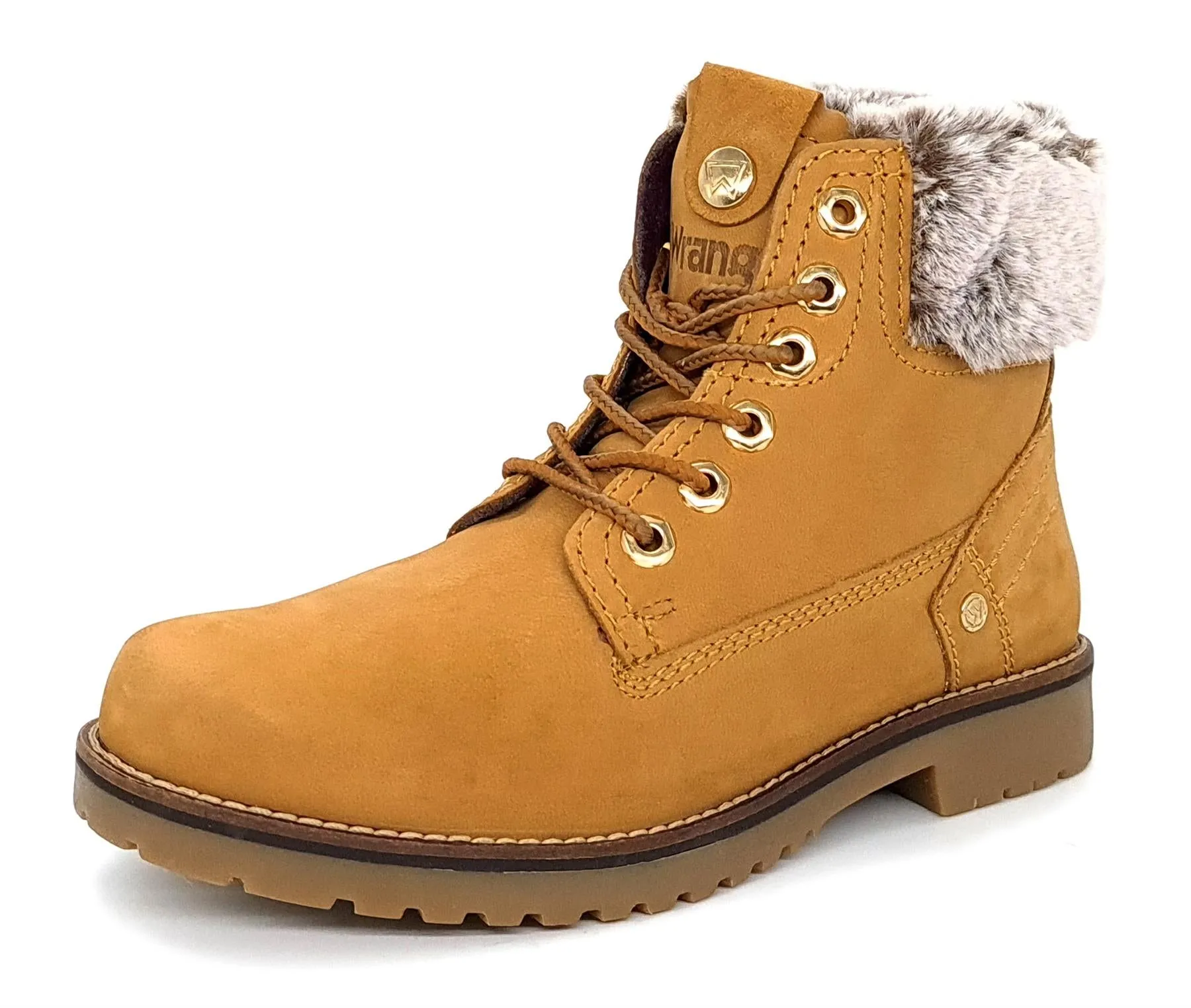 Wrangler Alaska Womens Warm Fleece Ankle Lace Boots