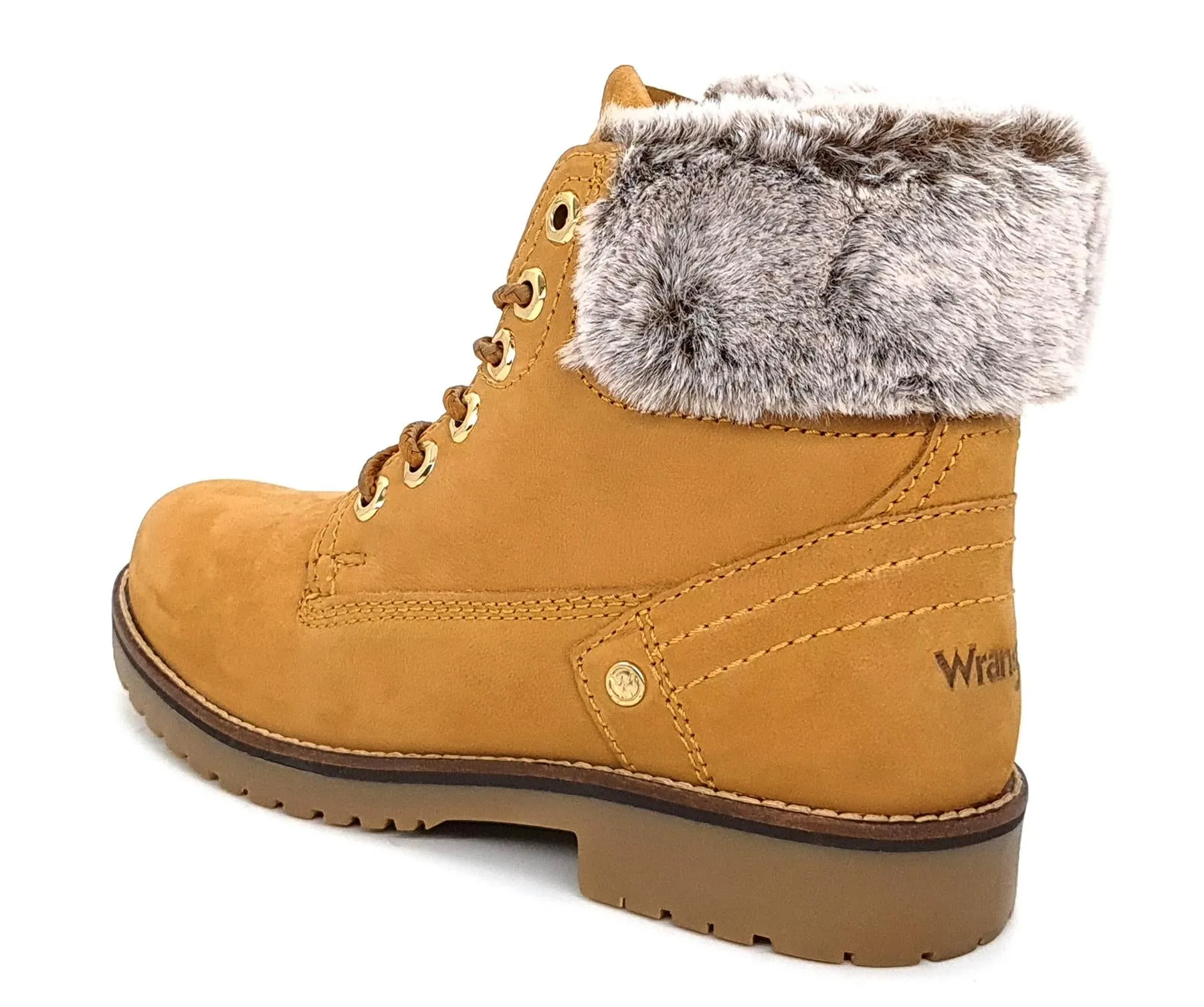 Wrangler Alaska Womens Warm Fleece Ankle Lace Boots