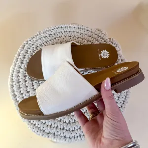 Yellow Box | Kalo Slide Sandal in Eggshell Ivory